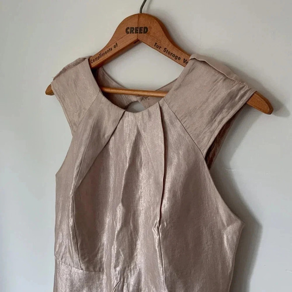 Sleeveless vintage dress  - satin - Koton brand - size 10 - Picture 3 of 6